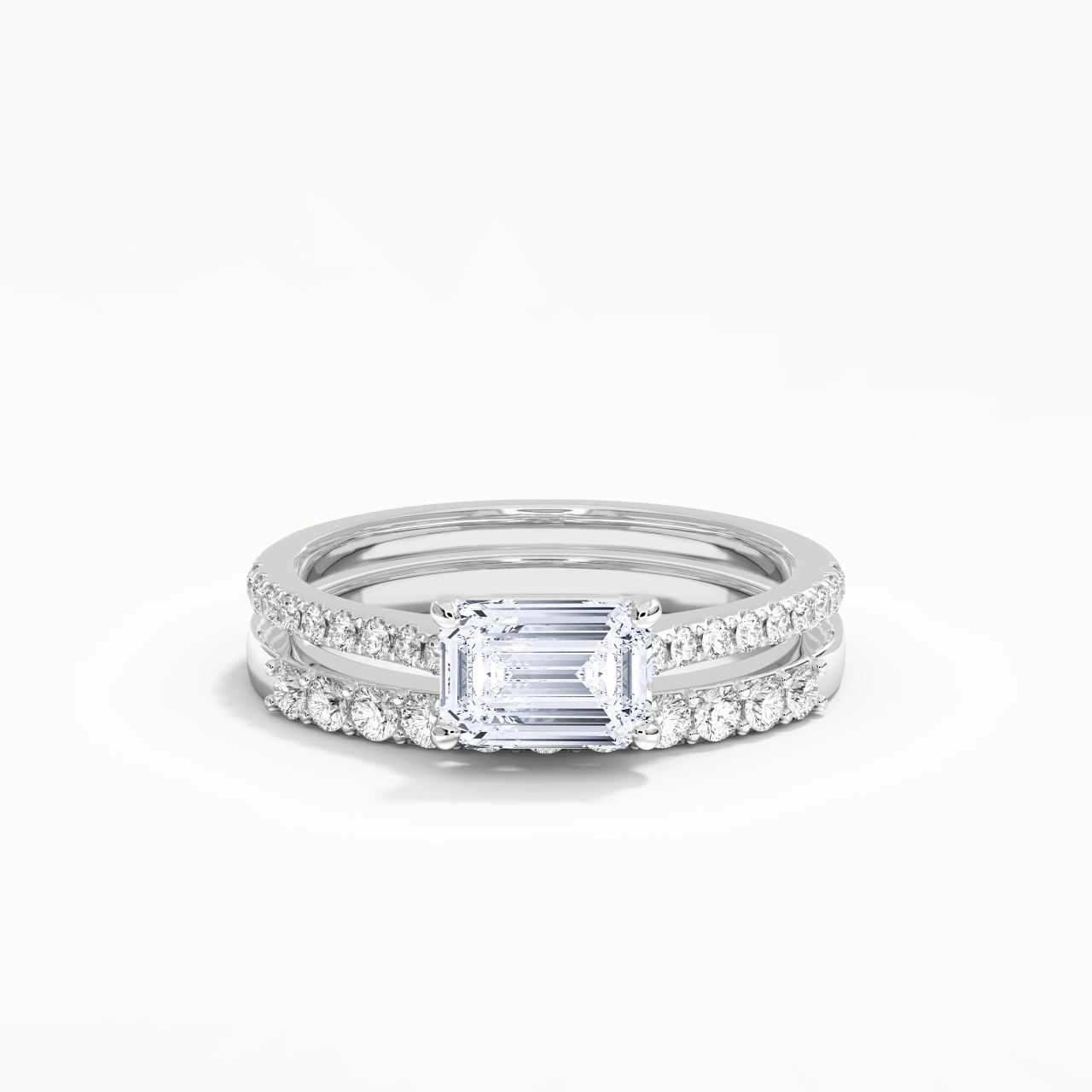 Delicate Women 925 Sterling Silver Bridal Set