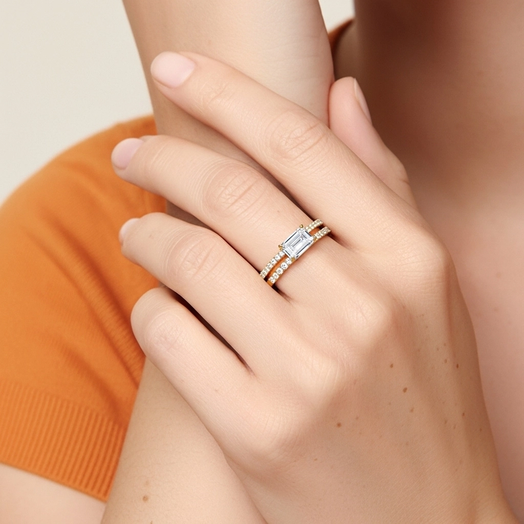 Delicate Women 925 Sterling Silver Bridal Set