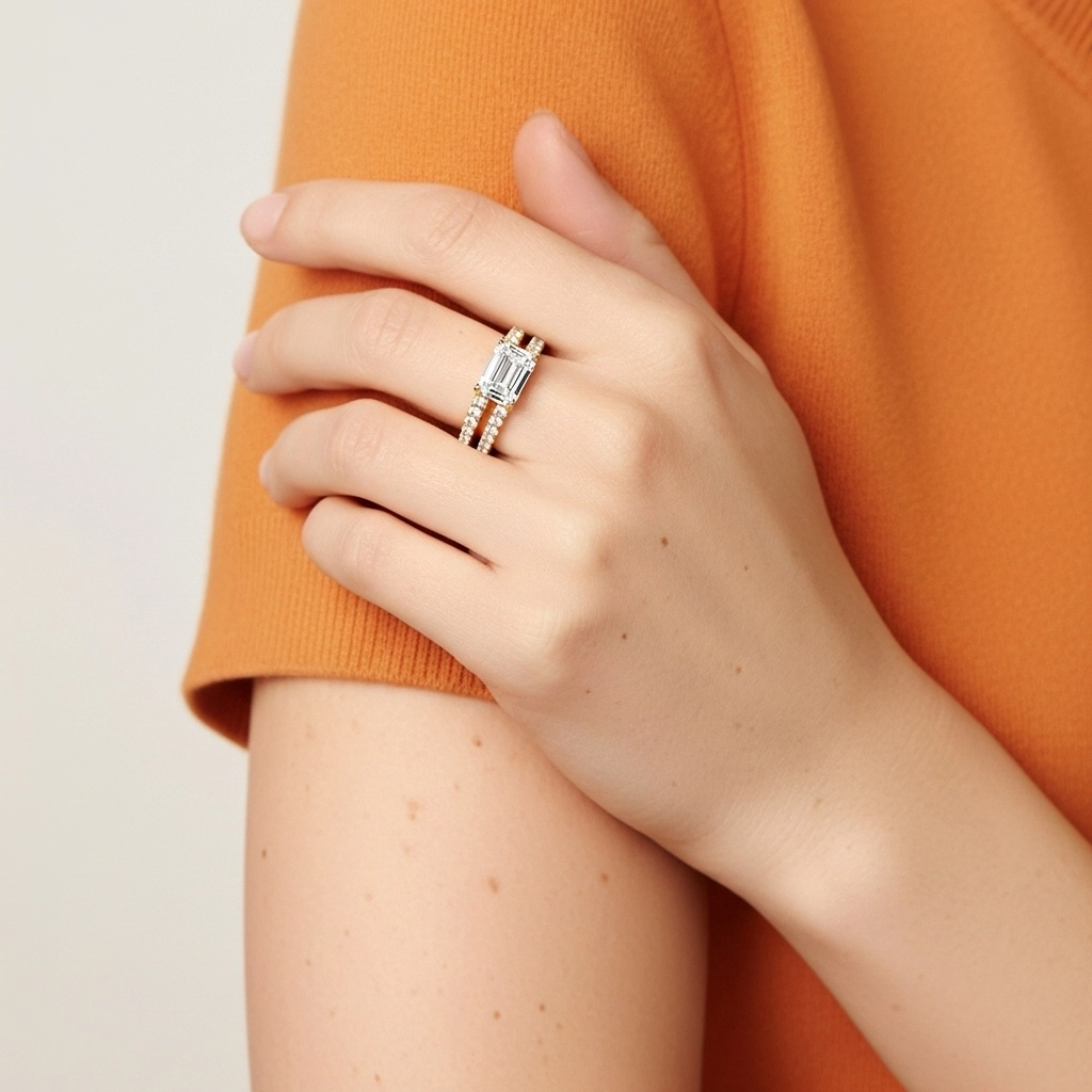 Delicate Women 925 Sterling Silver Bridal Set