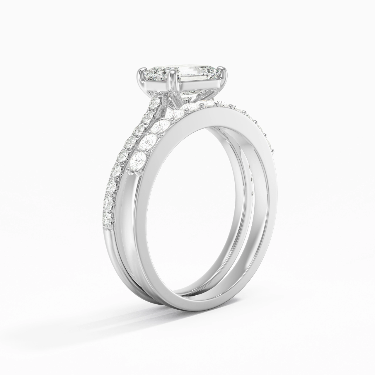 Delicate Women 925 Sterling Silver Bridal Set