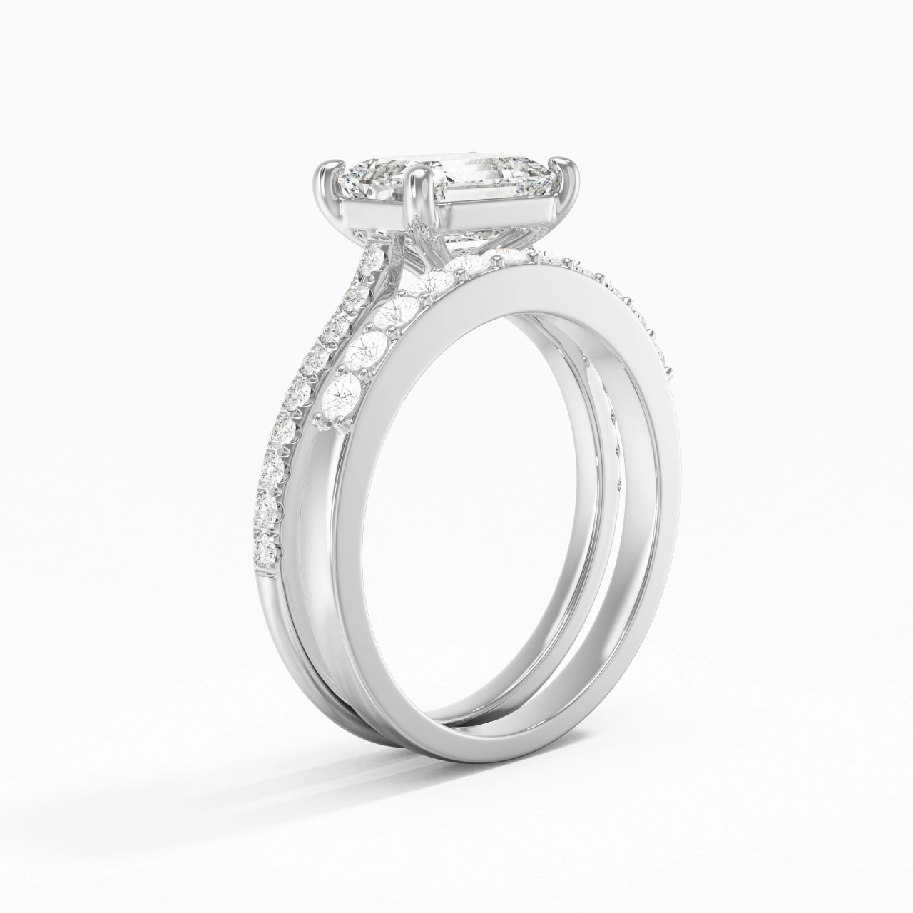 Delicate Women 925 Sterling Silver Bridal Set