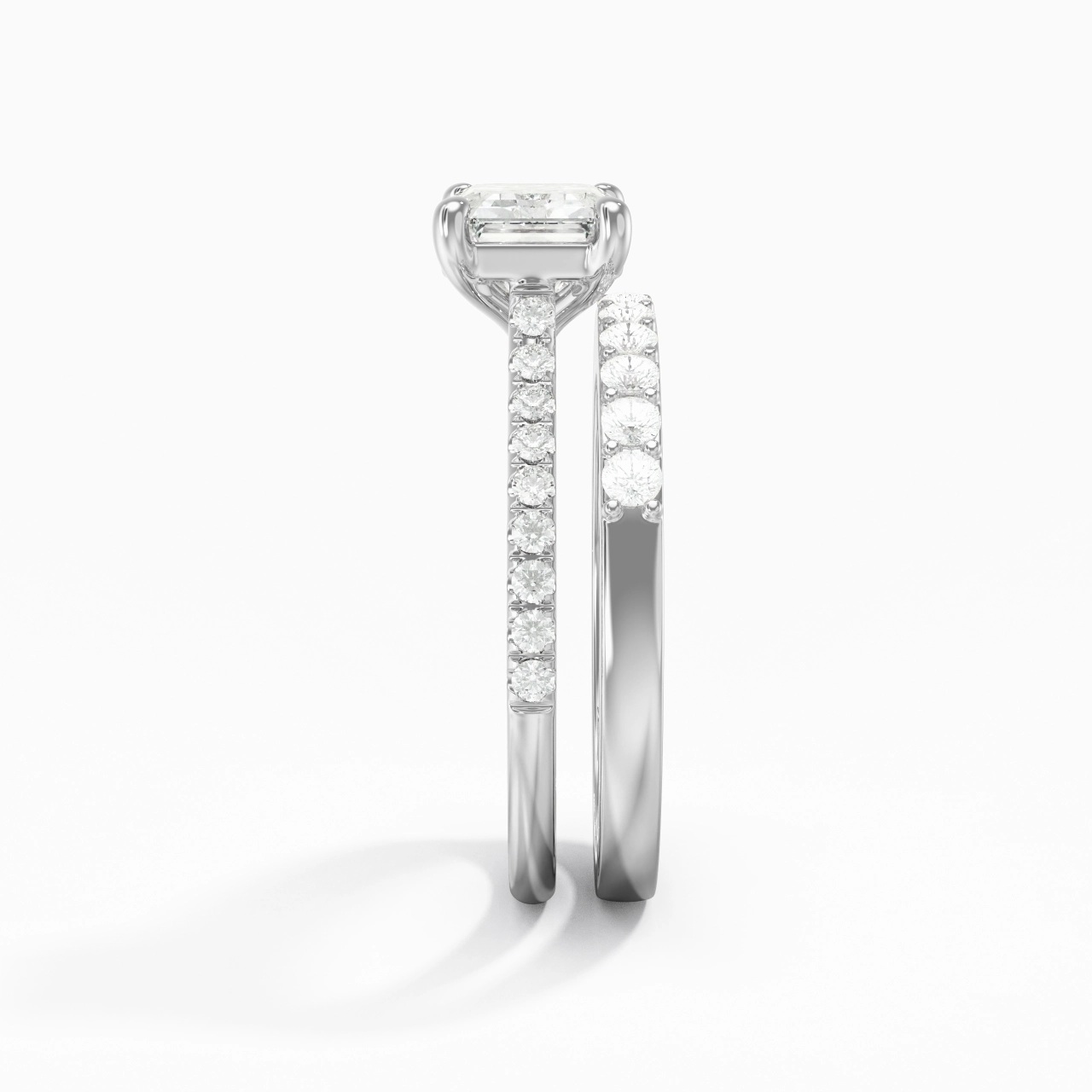Delicate Women 925 Sterling Silver Bridal Set