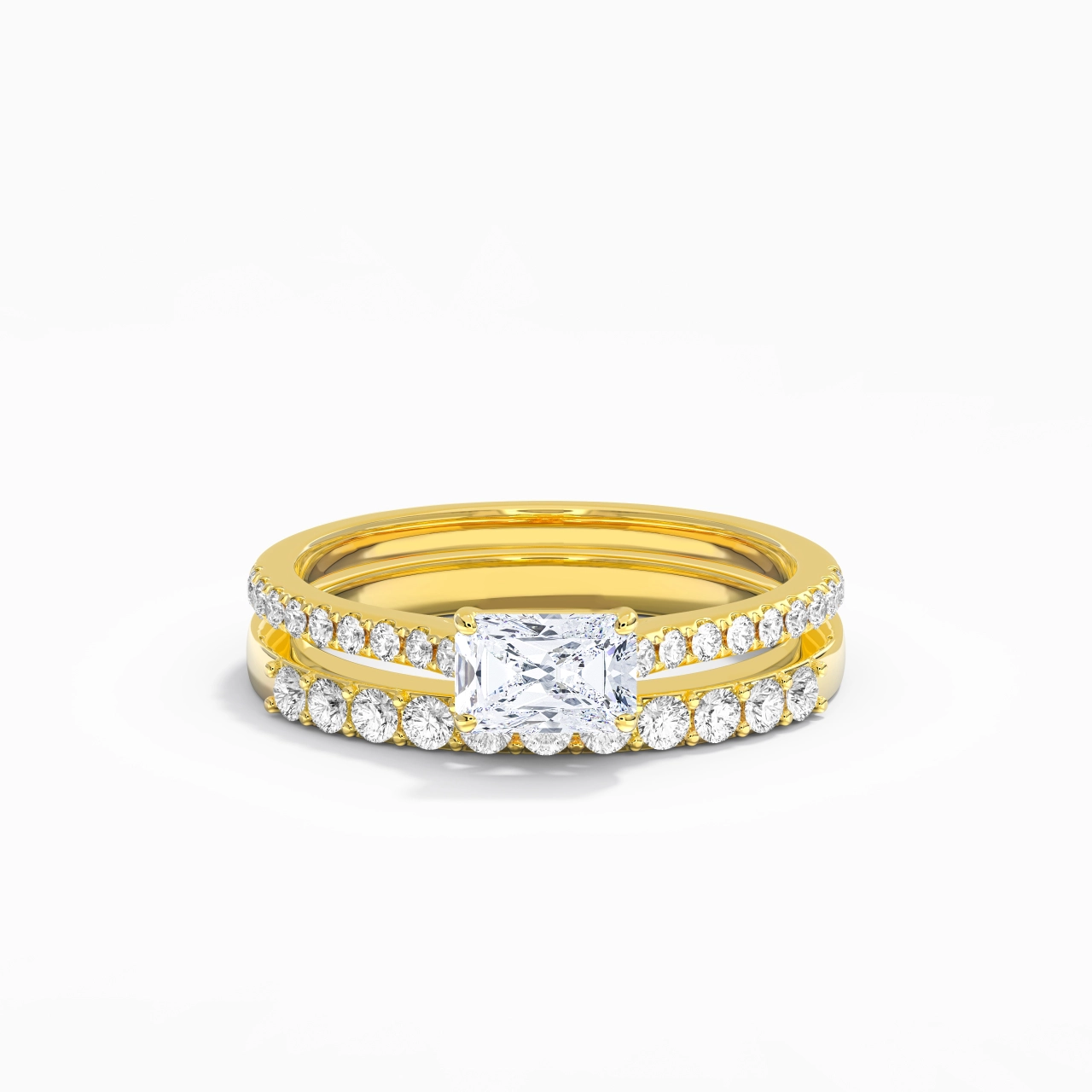 Delicate Women 925 Sterling Silver Bridal Set