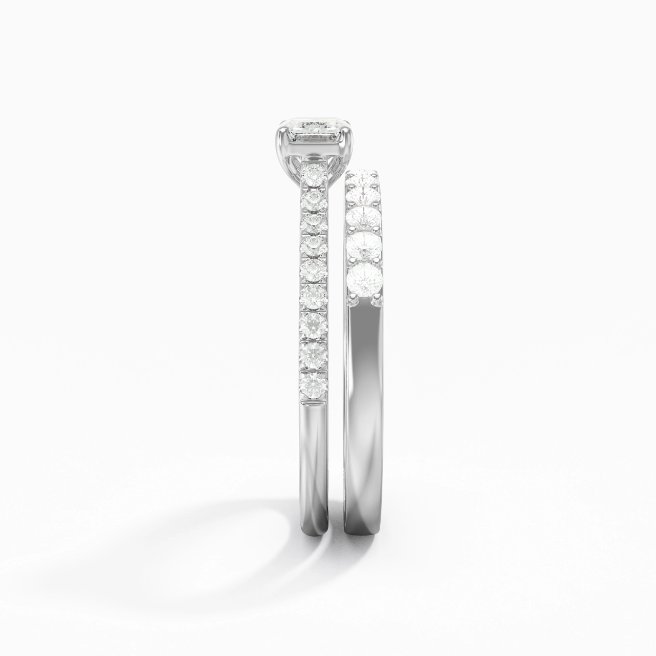 Delicate Women 925 Sterling Silver Bridal Set