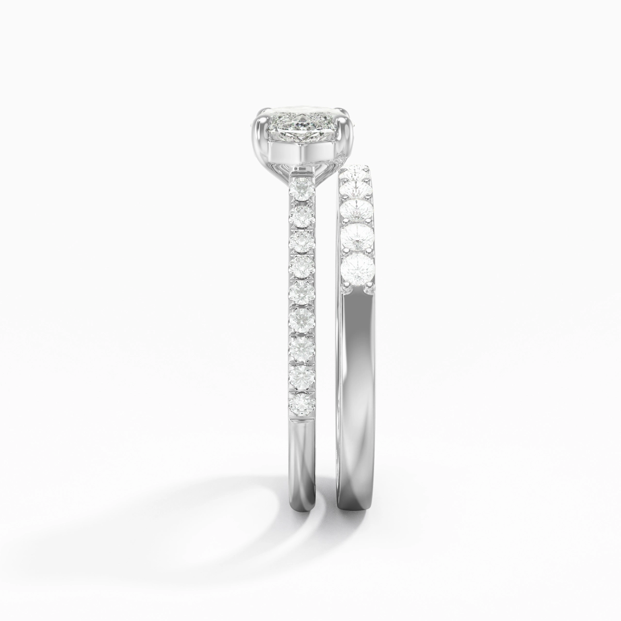 Delicate Women 925 Sterling Silver Bridal Set