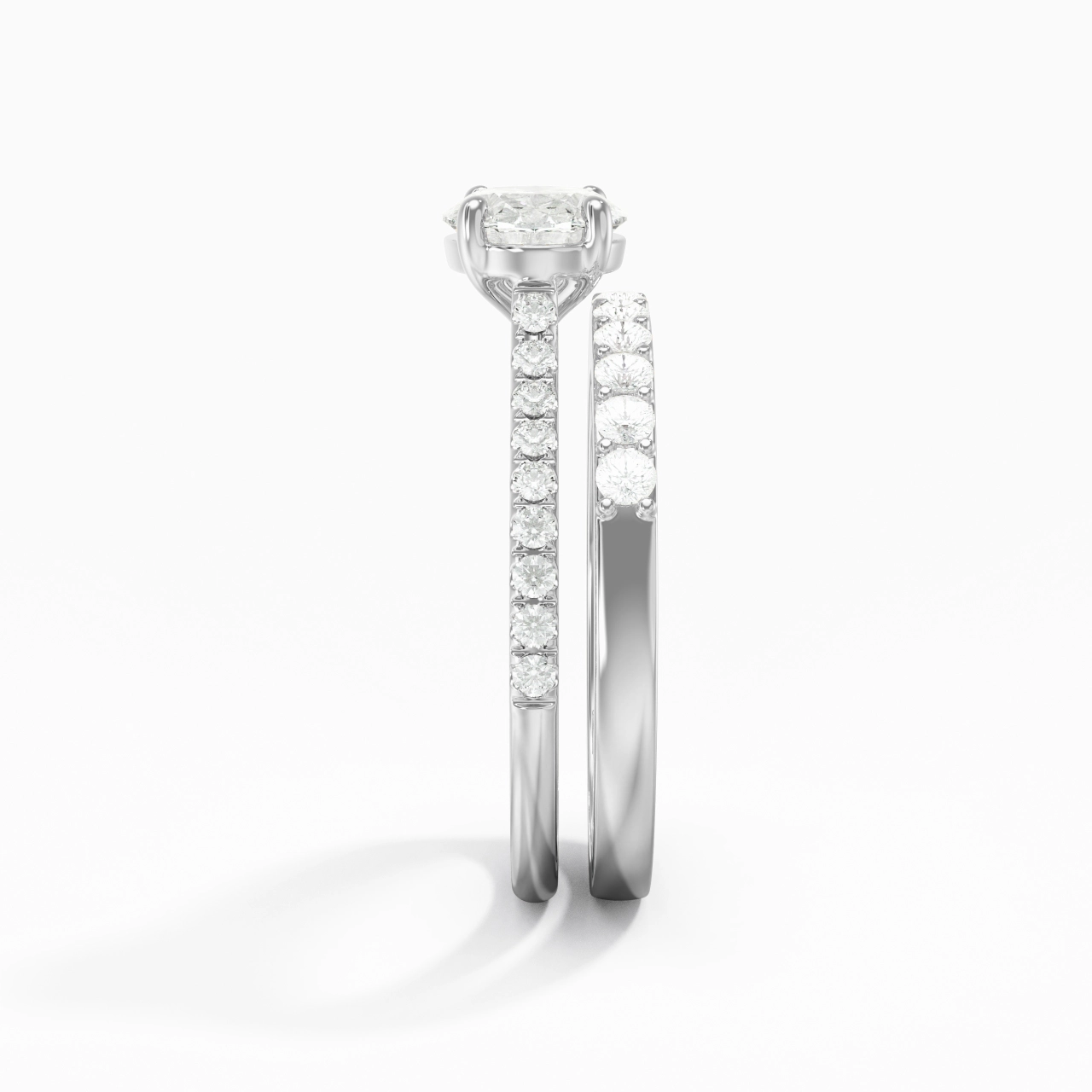 Delicate Women 925 Sterling Silver Bridal Set