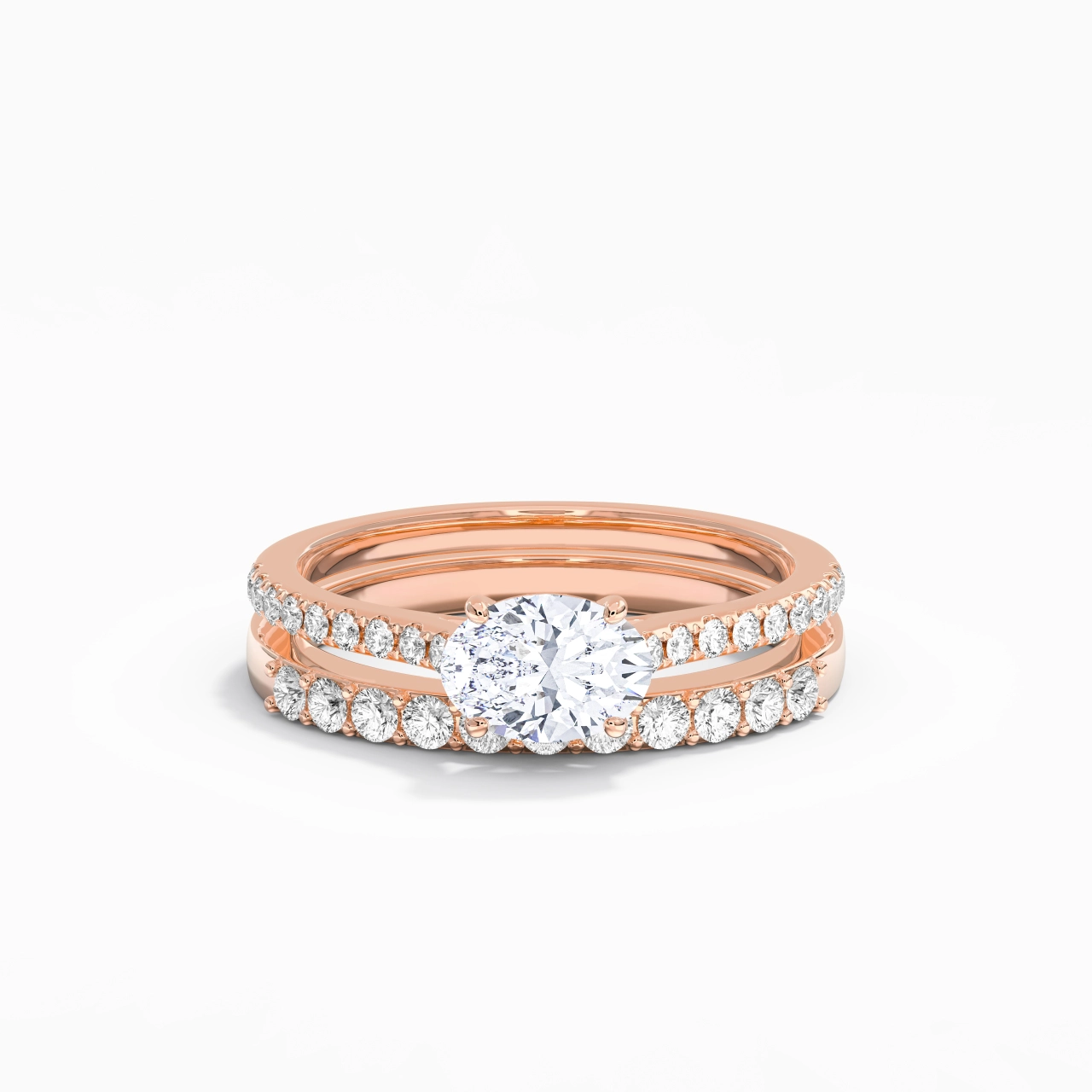 Delicate Women 925 Sterling Silver Bridal Set