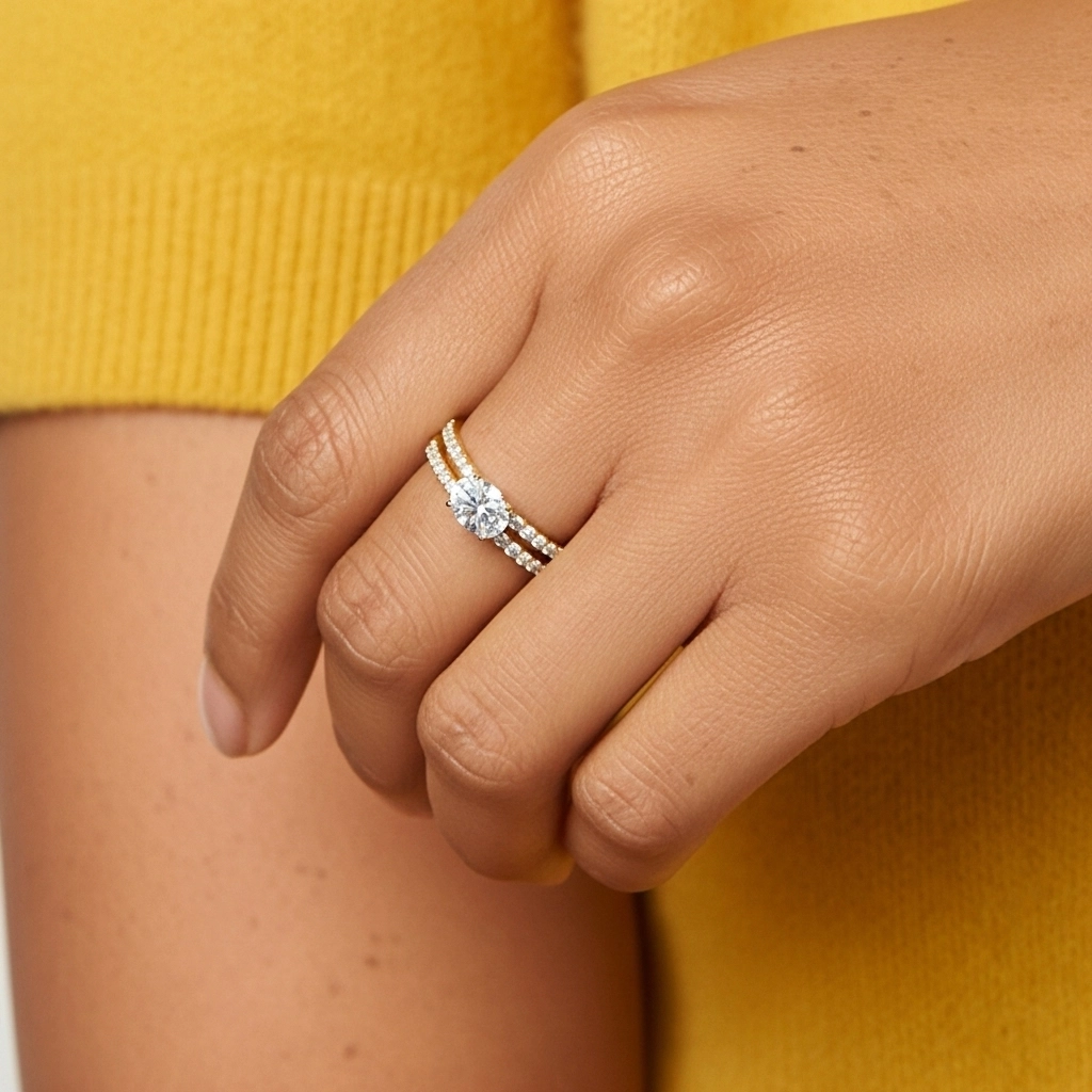 Delicate Women 925 Sterling Silver Bridal Set