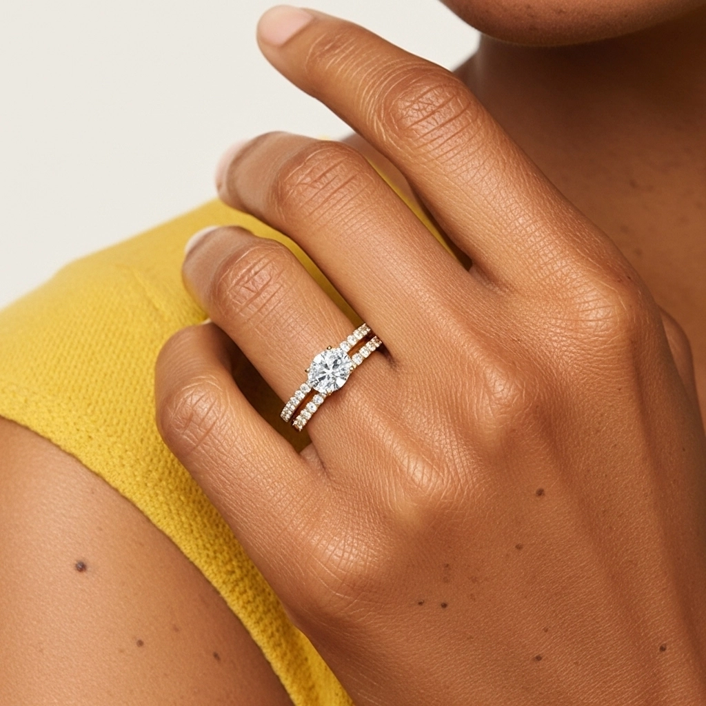 Delicate Women 925 Sterling Silver Bridal Set