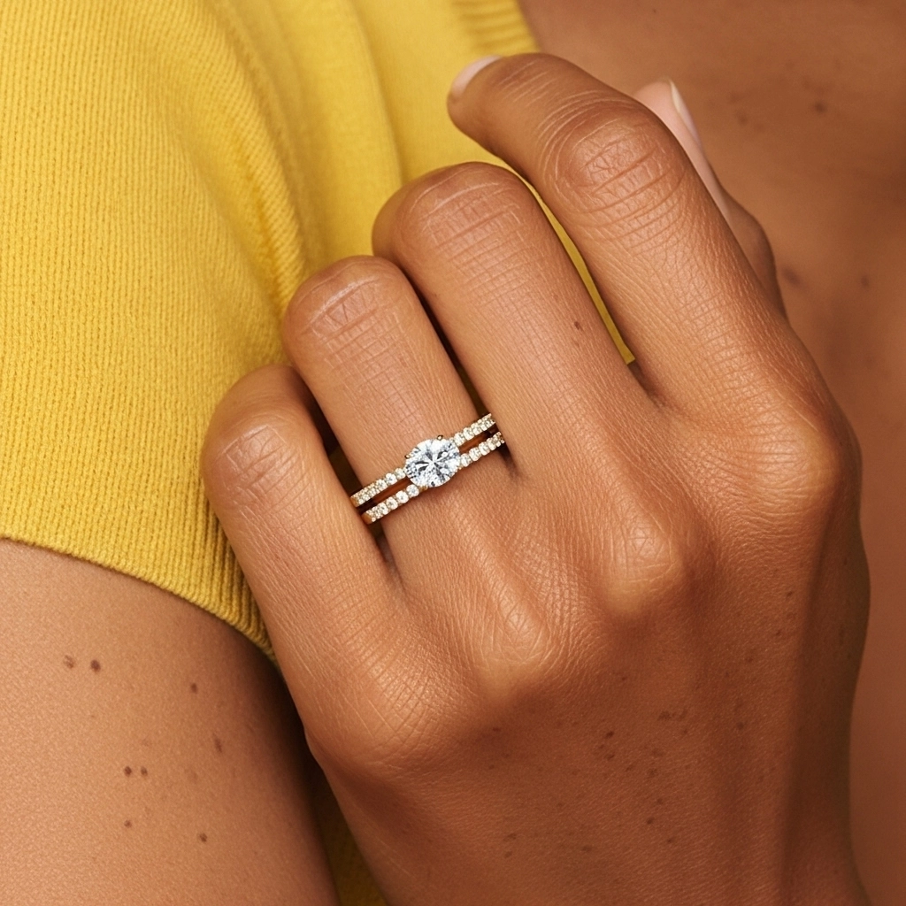 Delicate Women 925 Sterling Silver Bridal Set