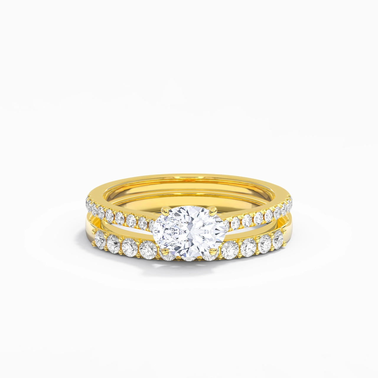 Delicate Women 925 Sterling Silver Bridal Set