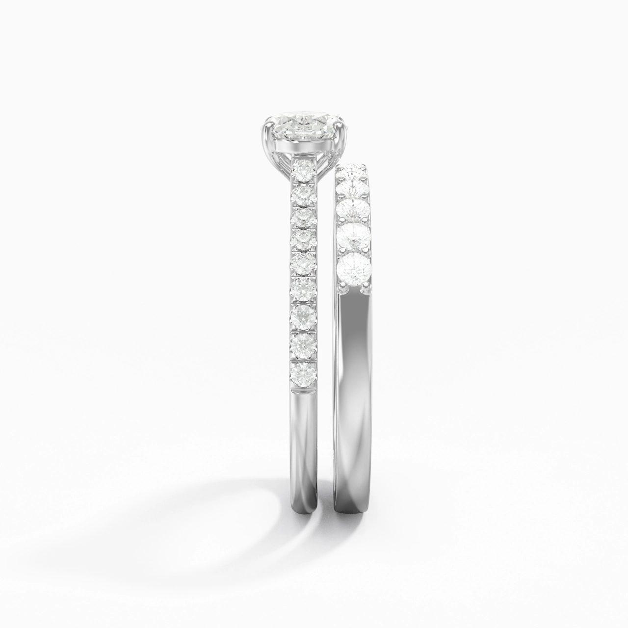 Delicate Women 925 Sterling Silver Bridal Set