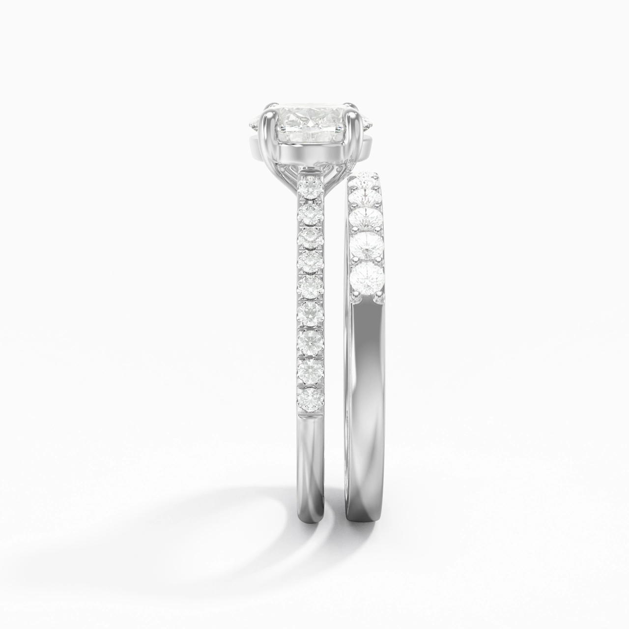 Delicate Women 925 Sterling Silver Bridal Set