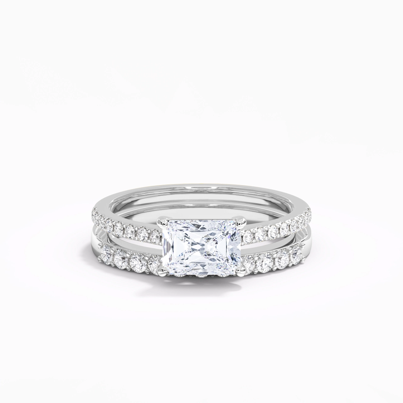 Delicate Women 925 Sterling Silver Bridal Set