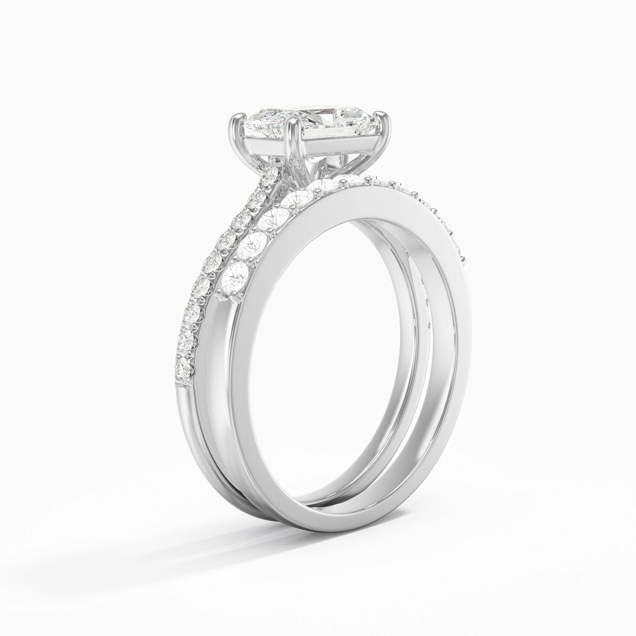 Delicate Women 925 Sterling Silver Bridal Set