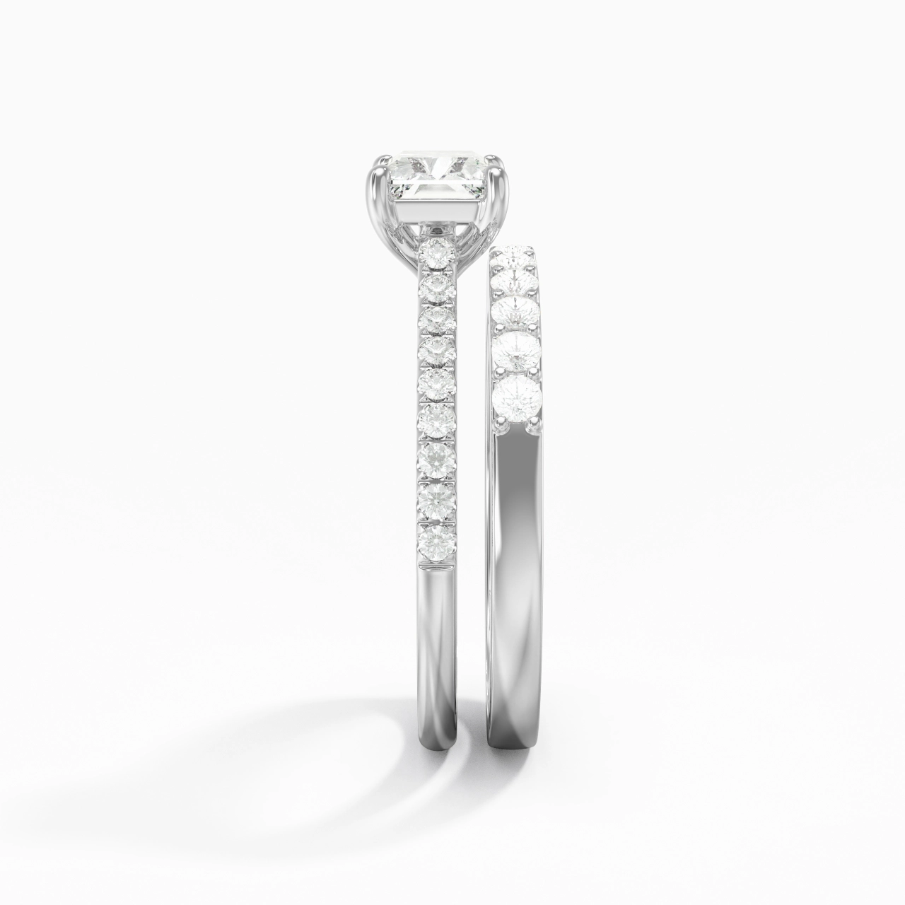 Delicate Women 925 Sterling Silver Bridal Set