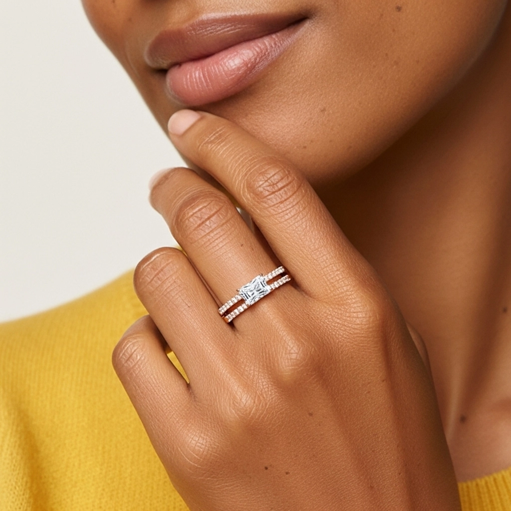 Delicate Women 925 Sterling Silver Bridal Set