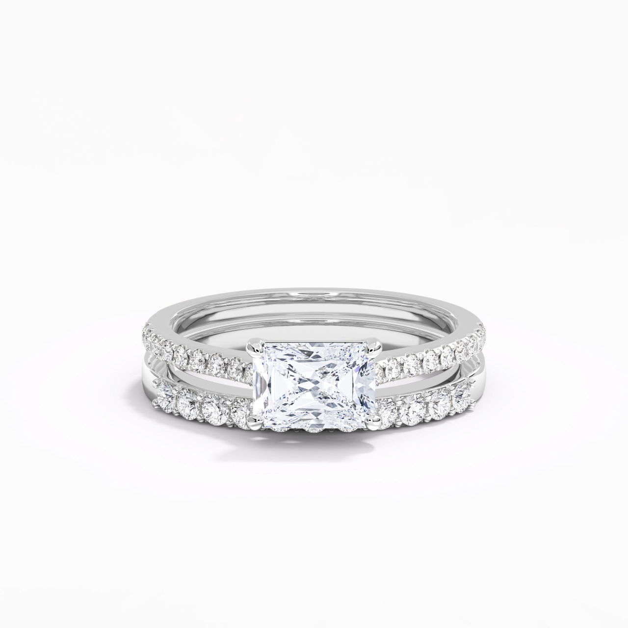 Delicate Women 925 Sterling Silver Bridal Set