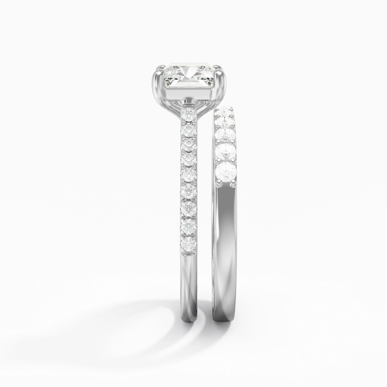Delicate Women 925 Sterling Silver Bridal Set