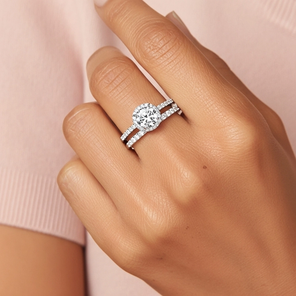 Plated Antique Wedding Ring Set