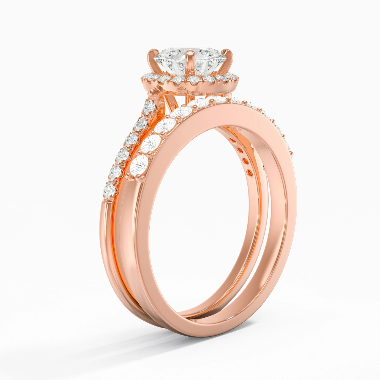 Plated Antique Wedding Ring Set