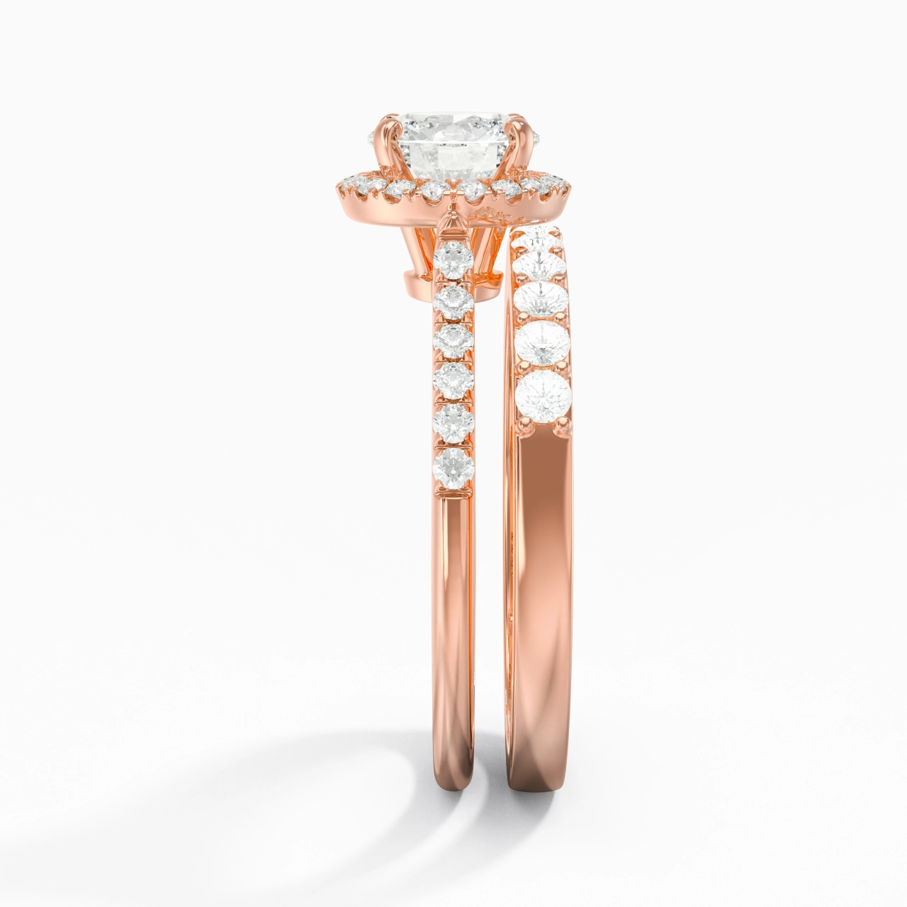 Plated Antique Wedding Ring Set