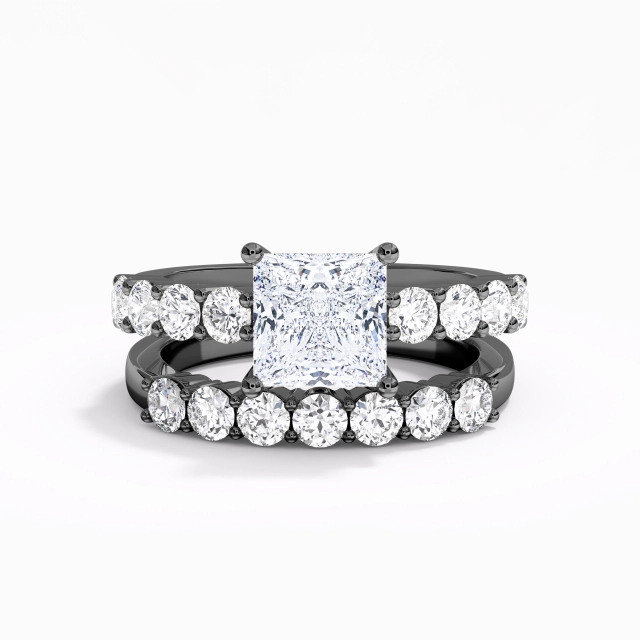 Classic Women Wedding Ring Set In 925 Sterling Silver