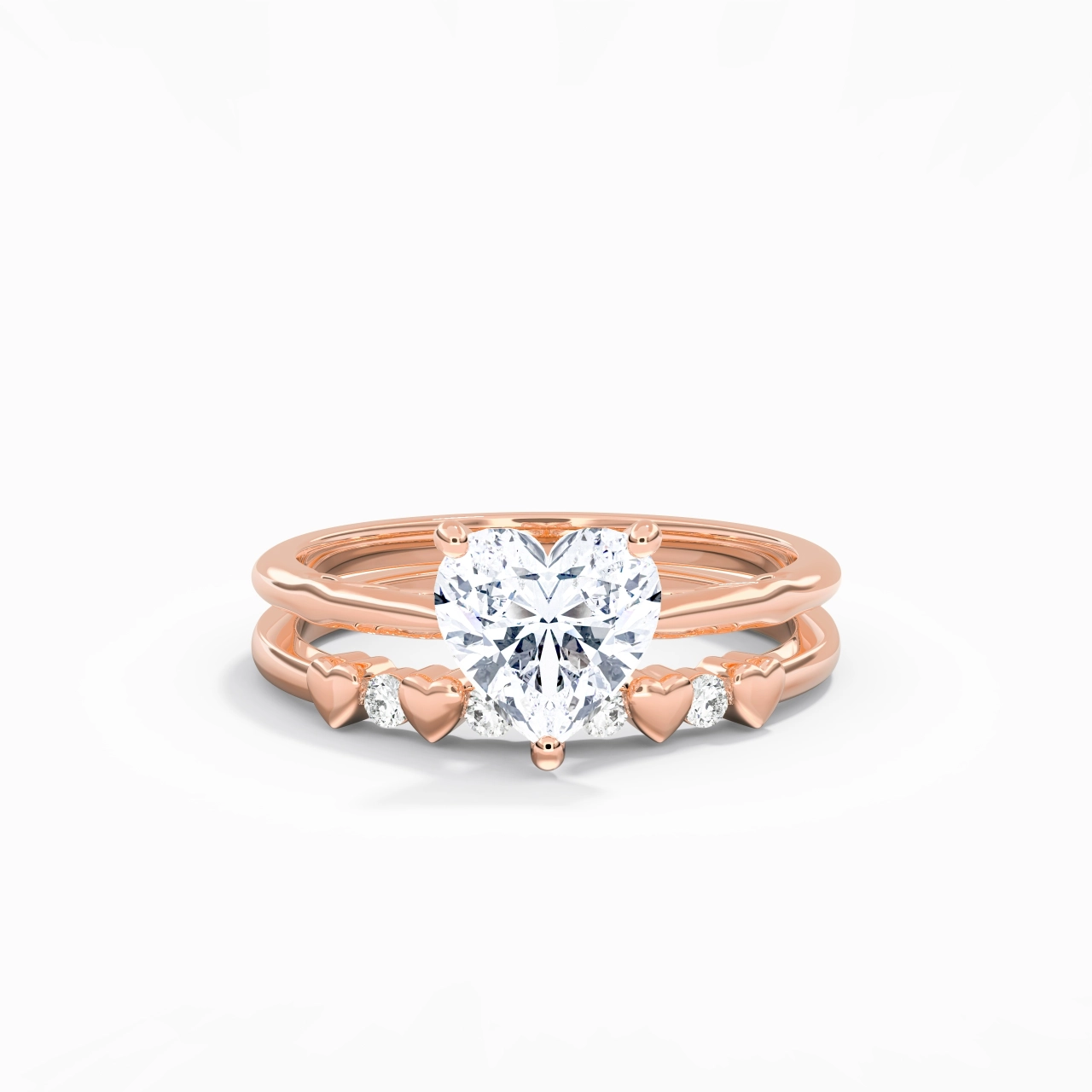 Plated Unique Infinity Bridal Set