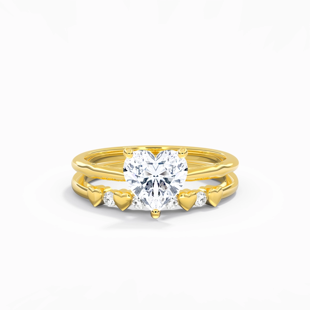 Plated Unique Infinity Bridal Set