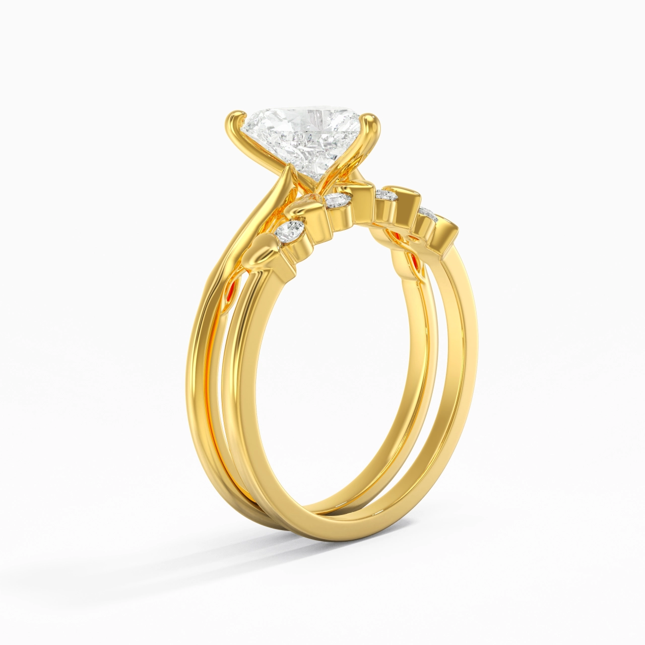 Plated Unique Infinity Bridal Set