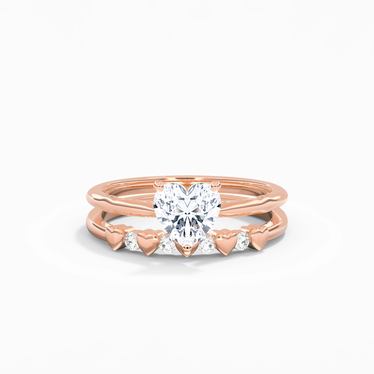 Plated Unique Infinity Bridal Set