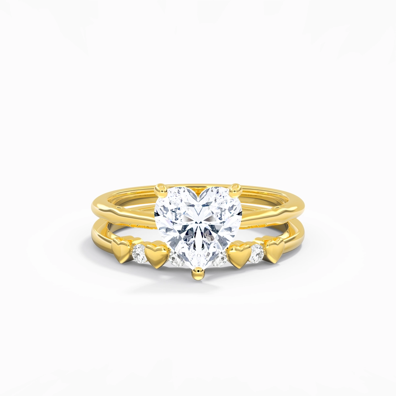 Plated Unique Infinity Bridal Set