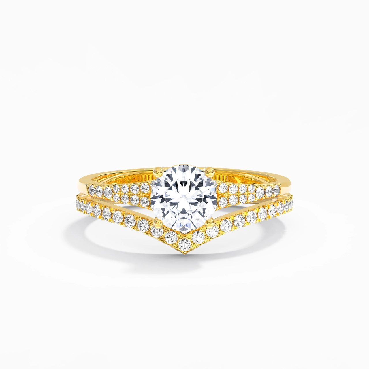 Pavé Bridal Set 1.00ct Moissanite