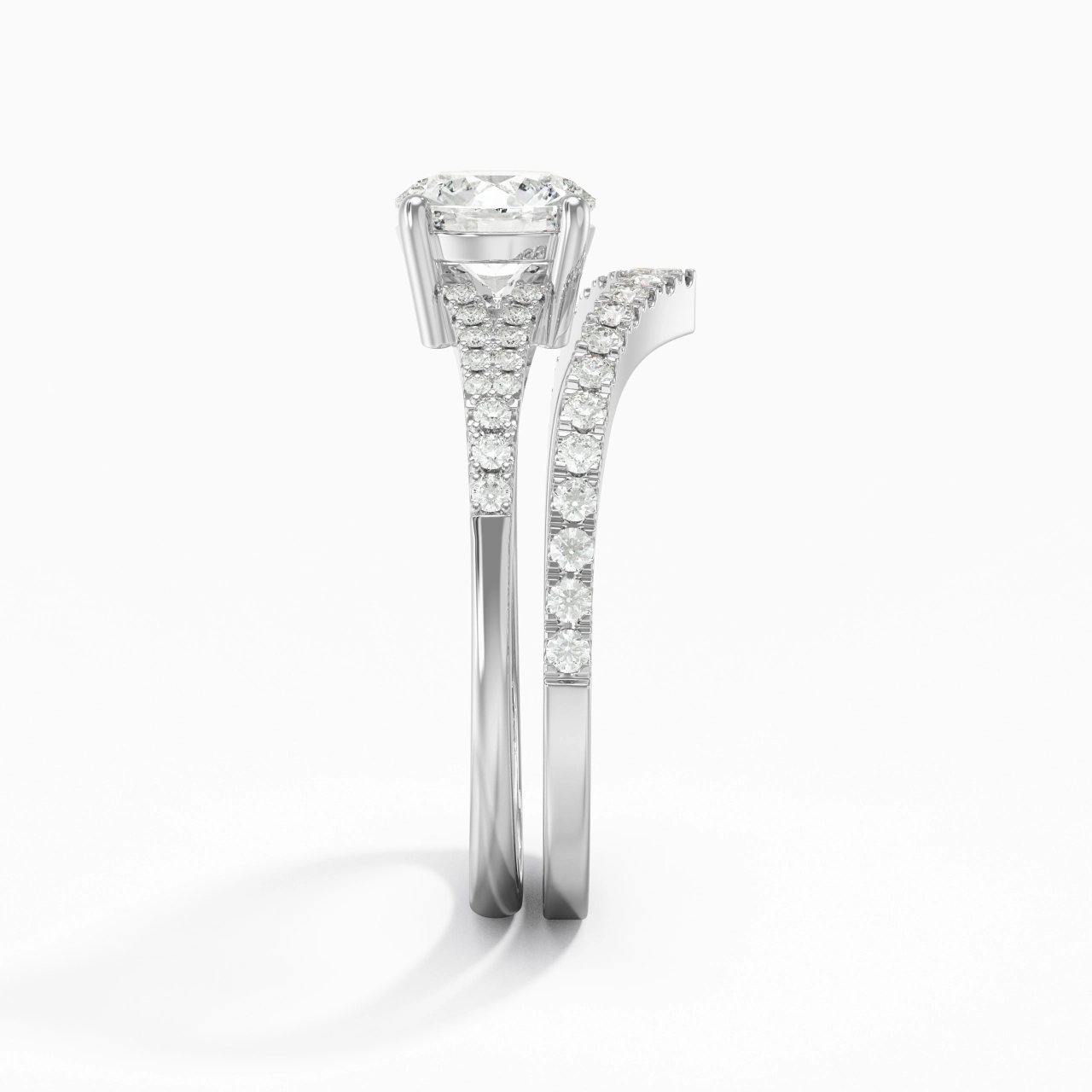 Pavé Bridal Set 1.00ct Moissanite
