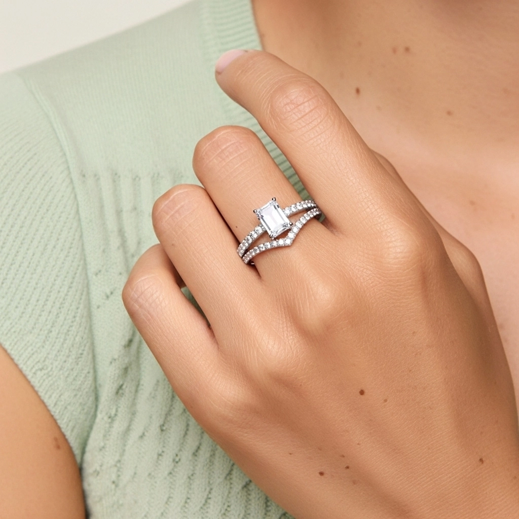 Plaqué Délicat Ensemble d'alliances