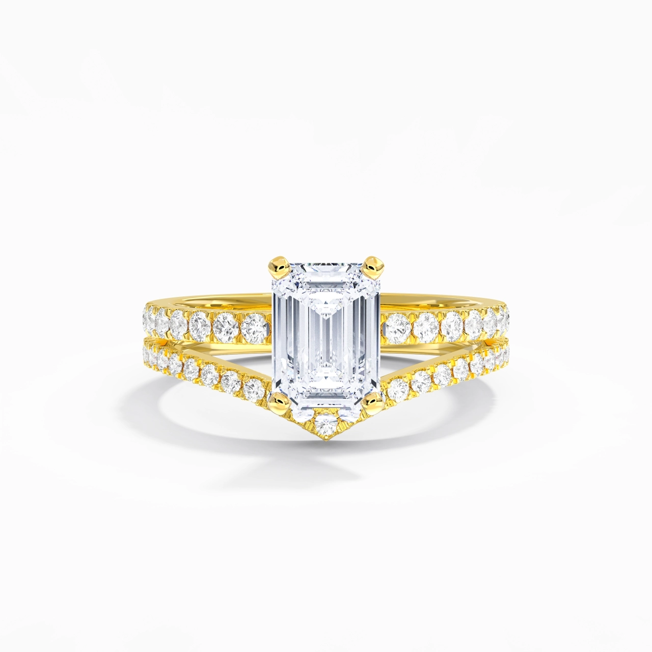 Plated Dainty Wedding Ring Set