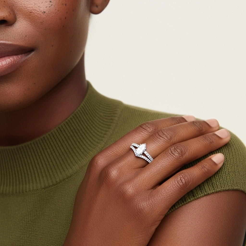 Plaqué Délicat Ensemble d'alliances