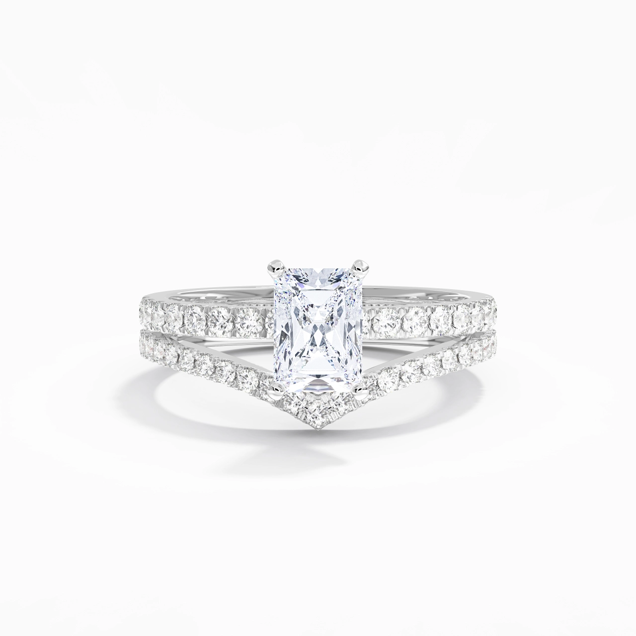 Plated Dainty Wedding Ring Set
