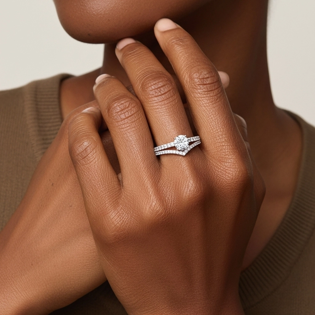 Plaqué Délicat Ensemble d'alliances