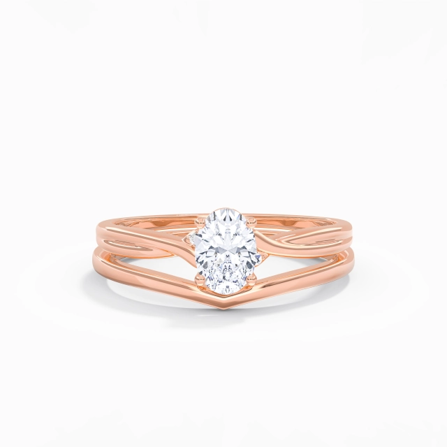 Twist Classic Prong Wedding Ring Set Moissanite 1.00ct Oval 925 Sterling Silver