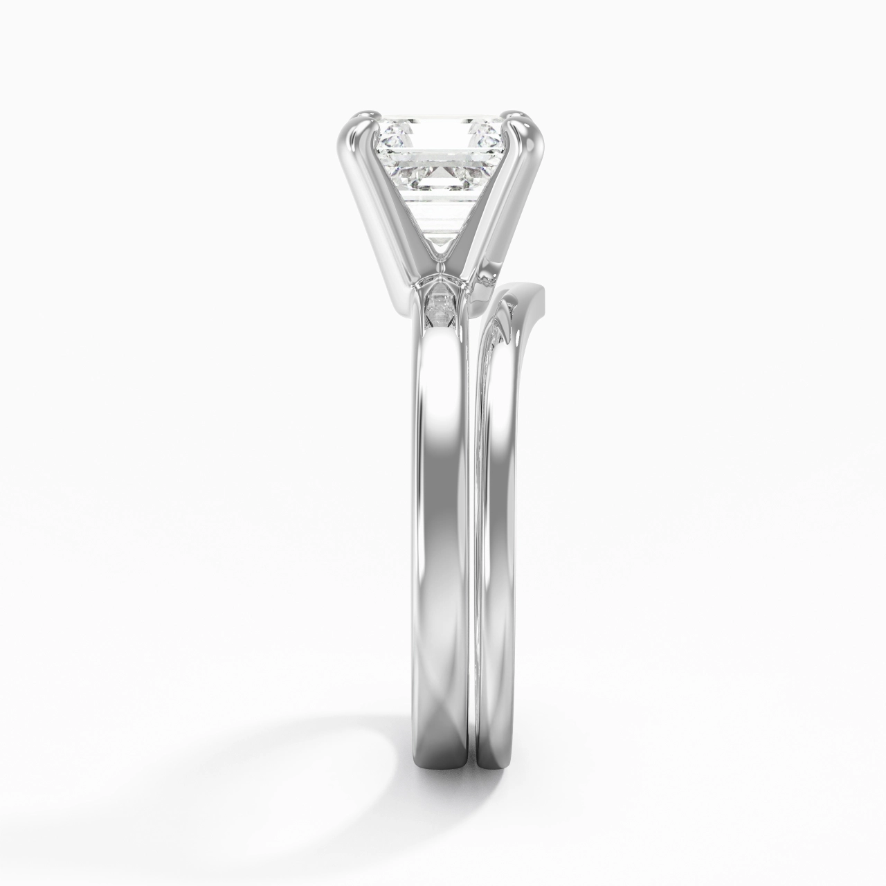 2.00ct Moissanite Wedding Ring Set 925 Sterling Silver