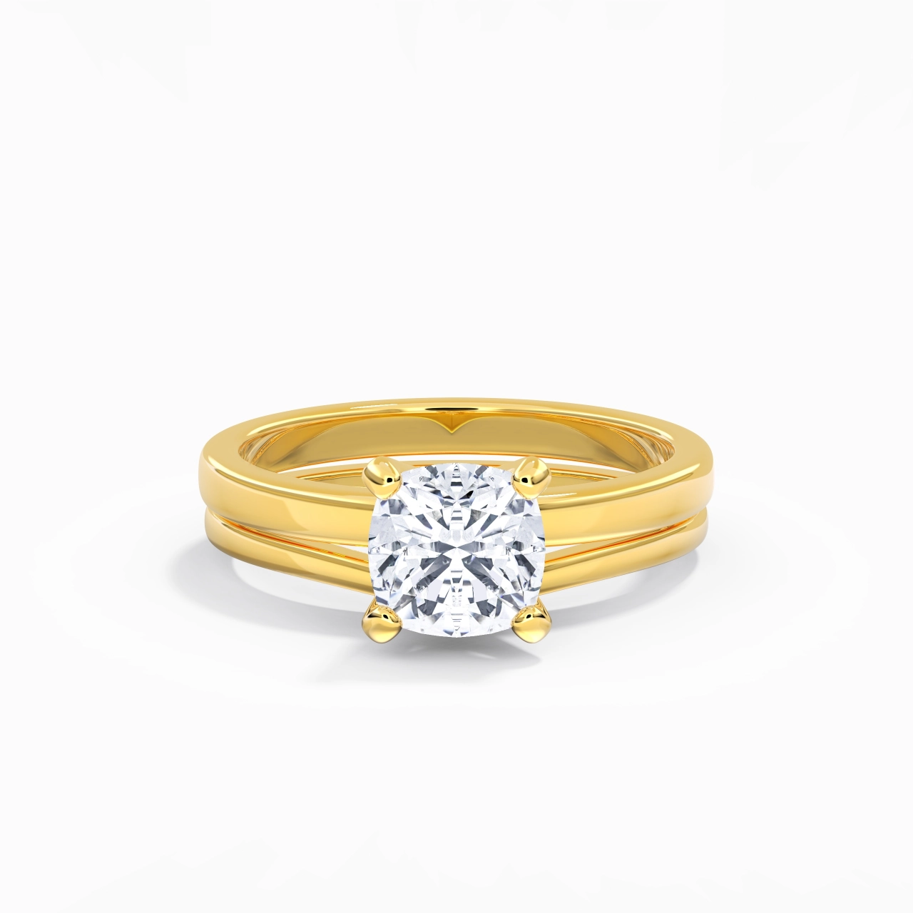 2.00ct Moissanite Wedding Ring Set 14K Gold