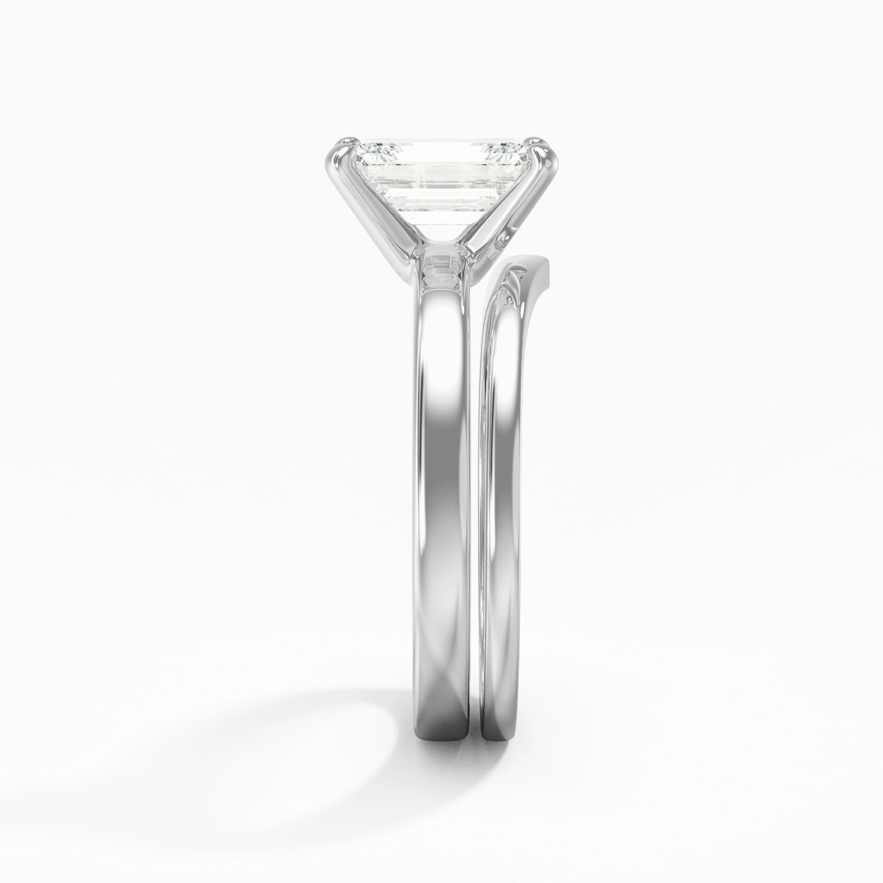 2.00ct Moissanite Wedding Ring Set 925 Sterling Silver