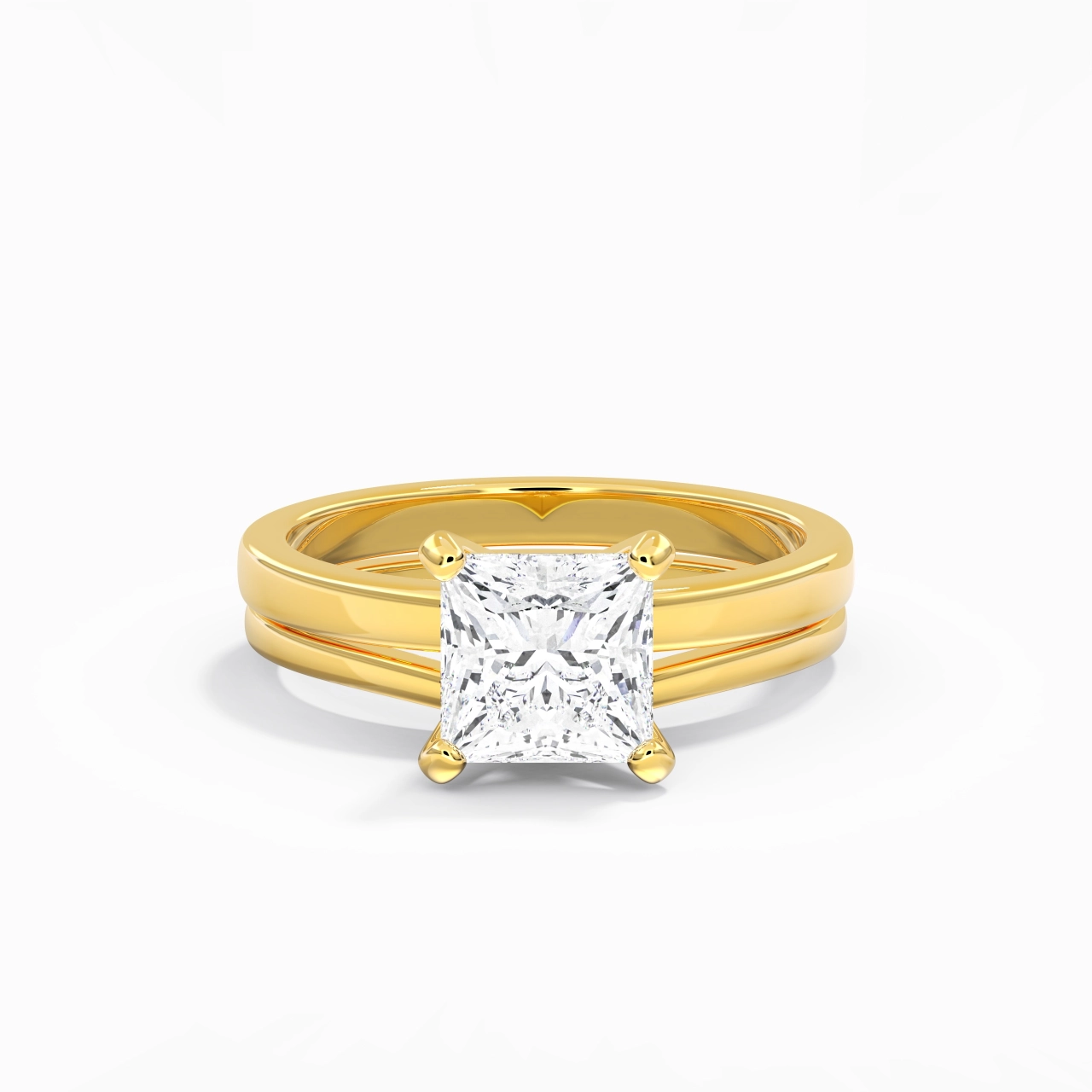 2.00ct Moissanite Wedding Ring Set 14K Gold