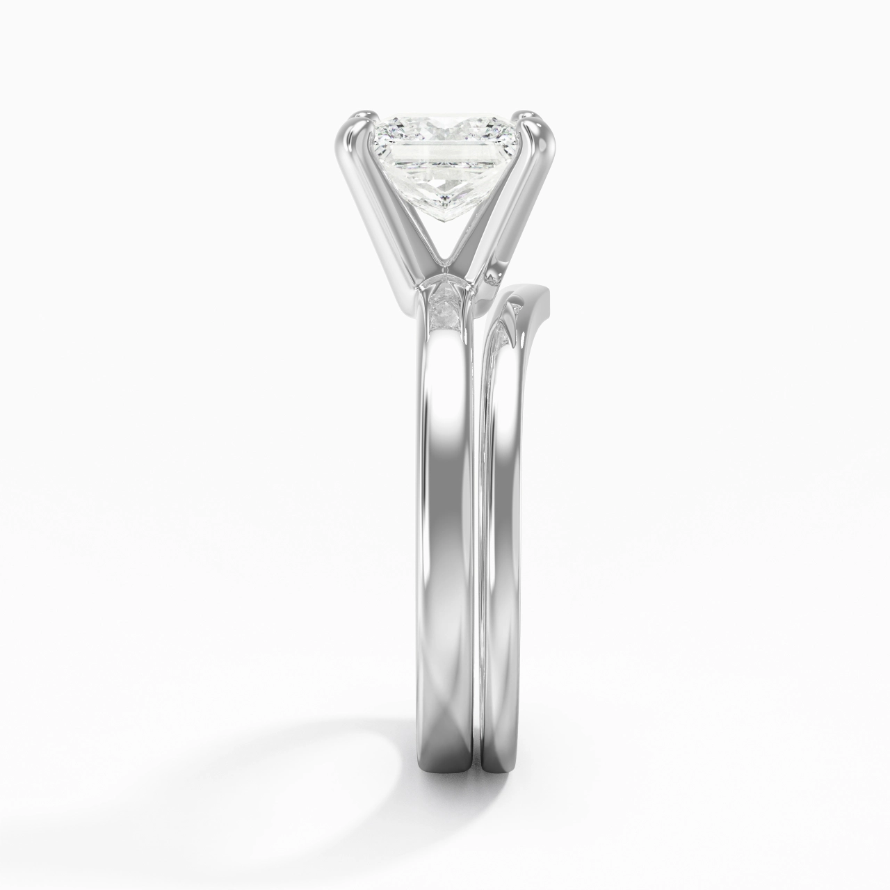2.00ct Moissanite Wedding Ring Set 925 Sterling Silver