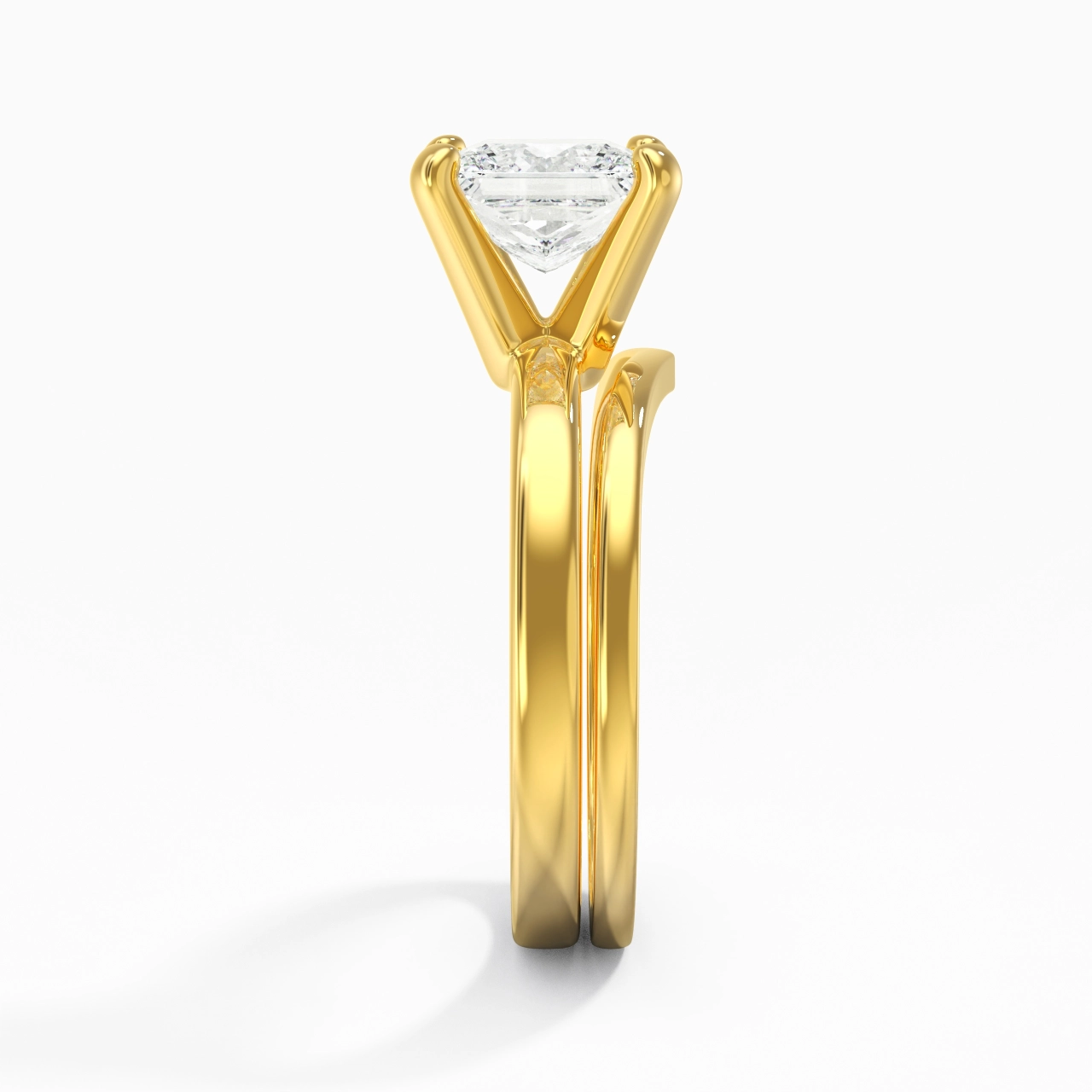 2.00ct Moissanite Wedding Ring Set 14K Gold
