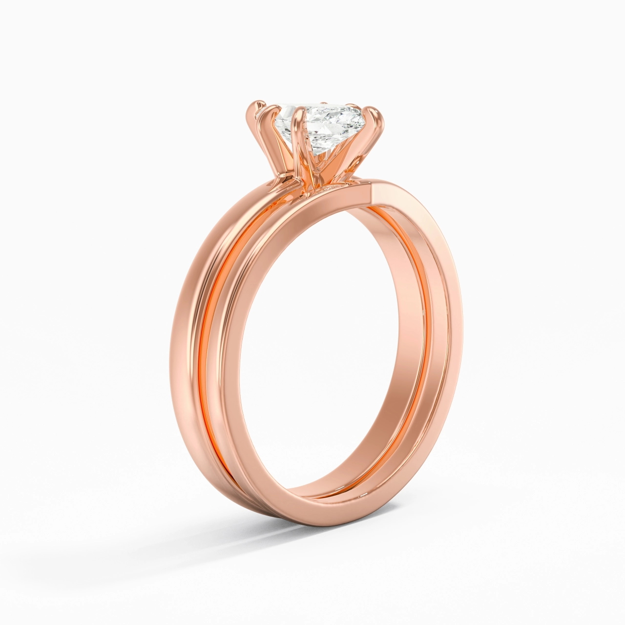 Classic Marquise Cut Wedding Ring Set