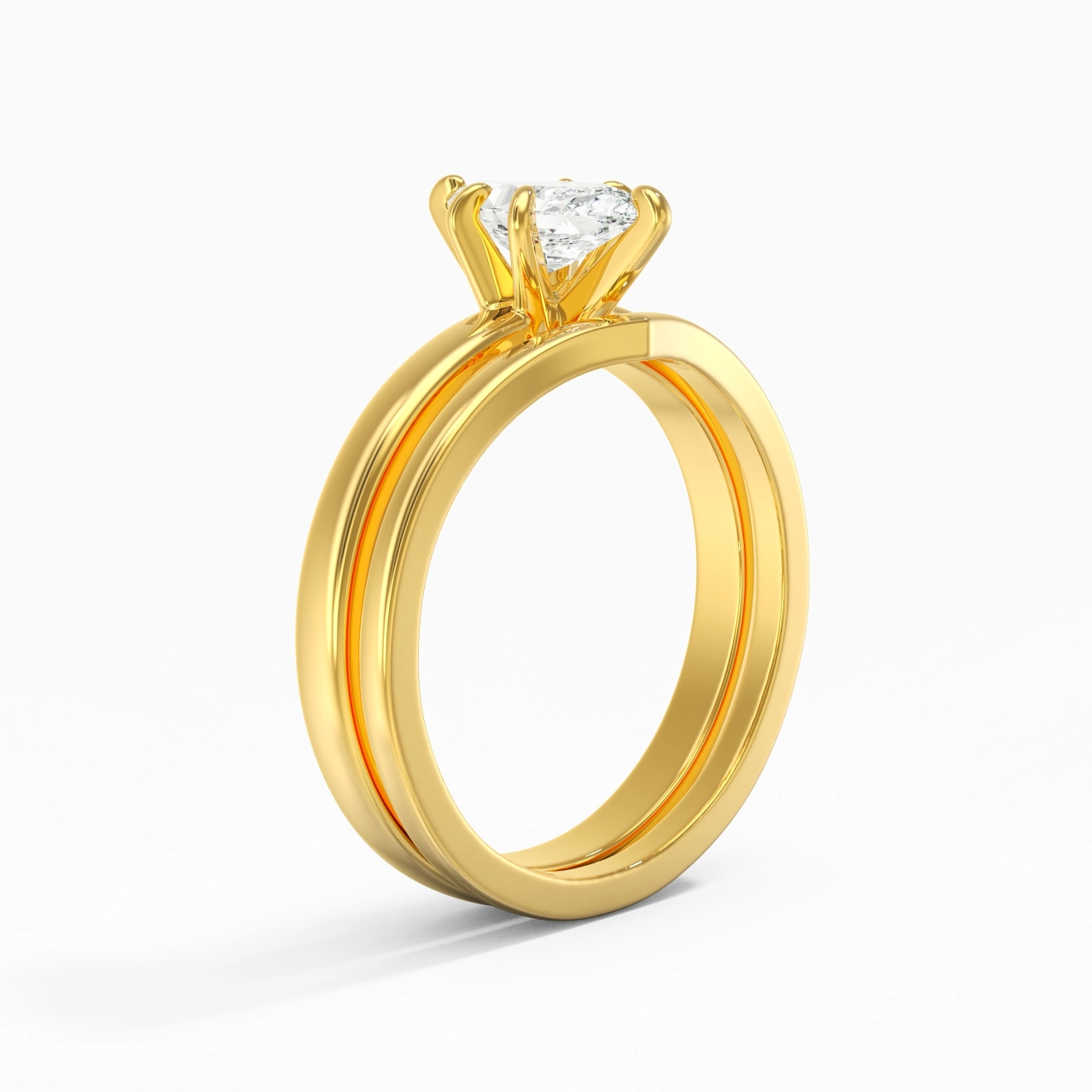 Classic Marquise Cut Wedding Ring Set