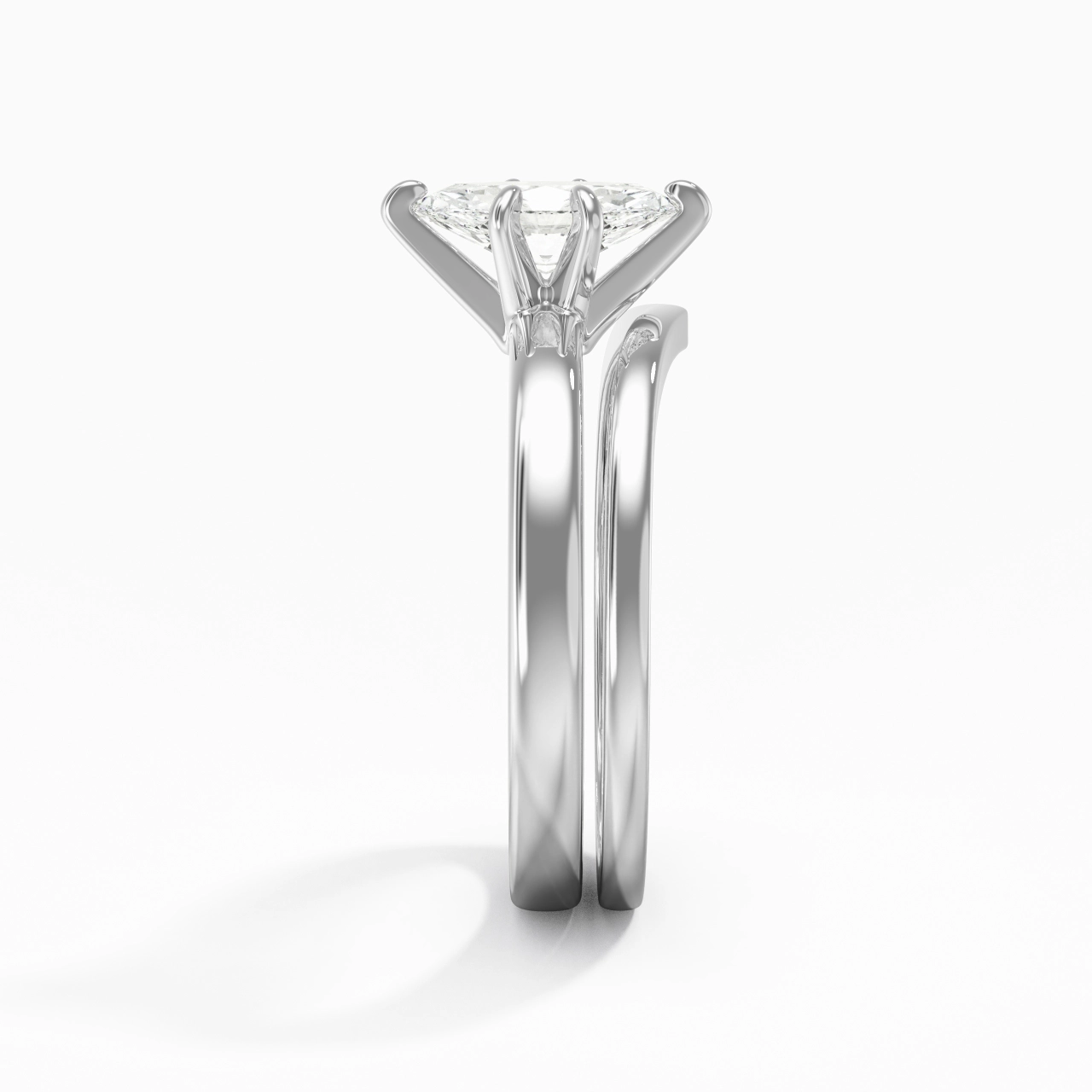 Classic Marquise Cut Wedding Ring Set