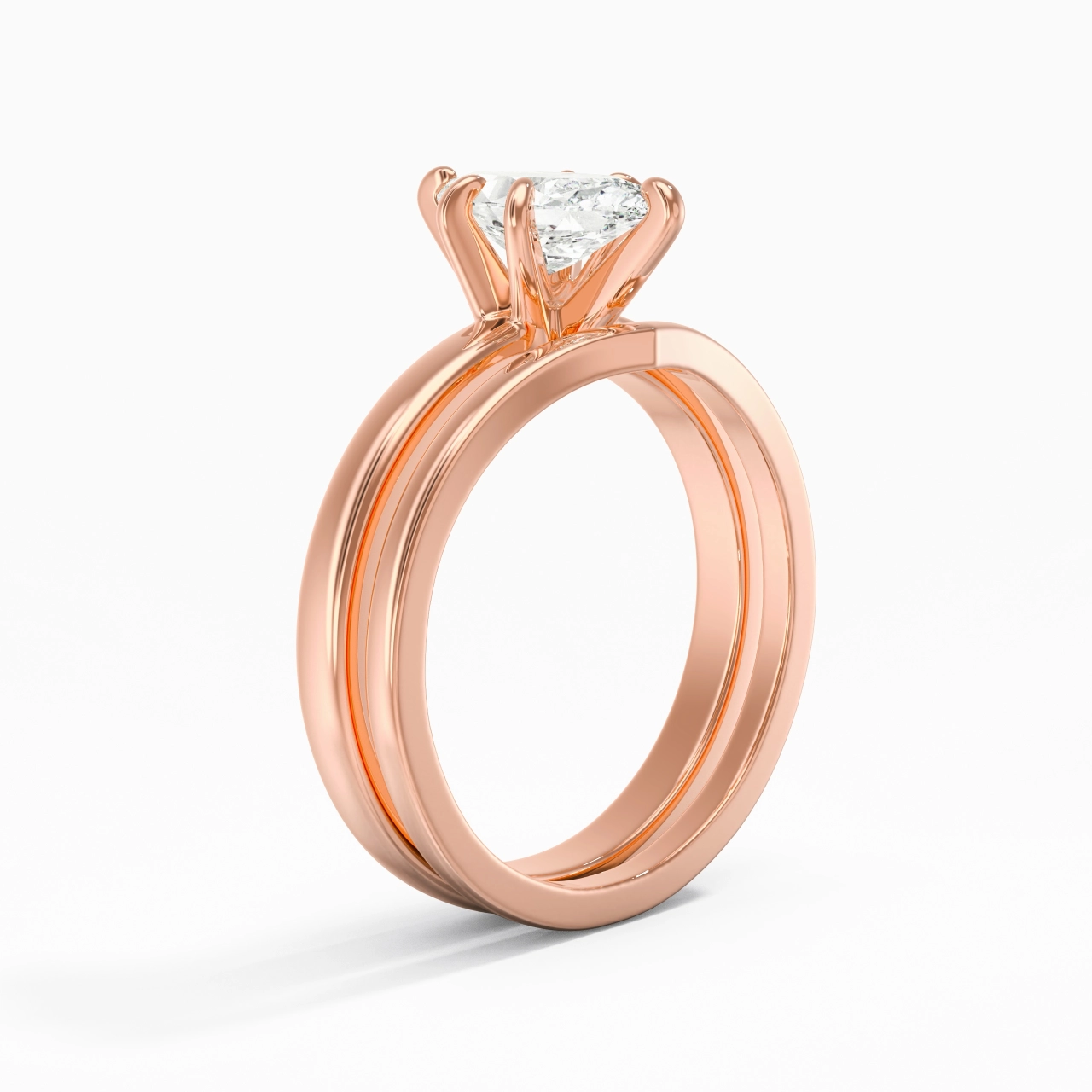 Classic Marquise Cut Wedding Ring Set
